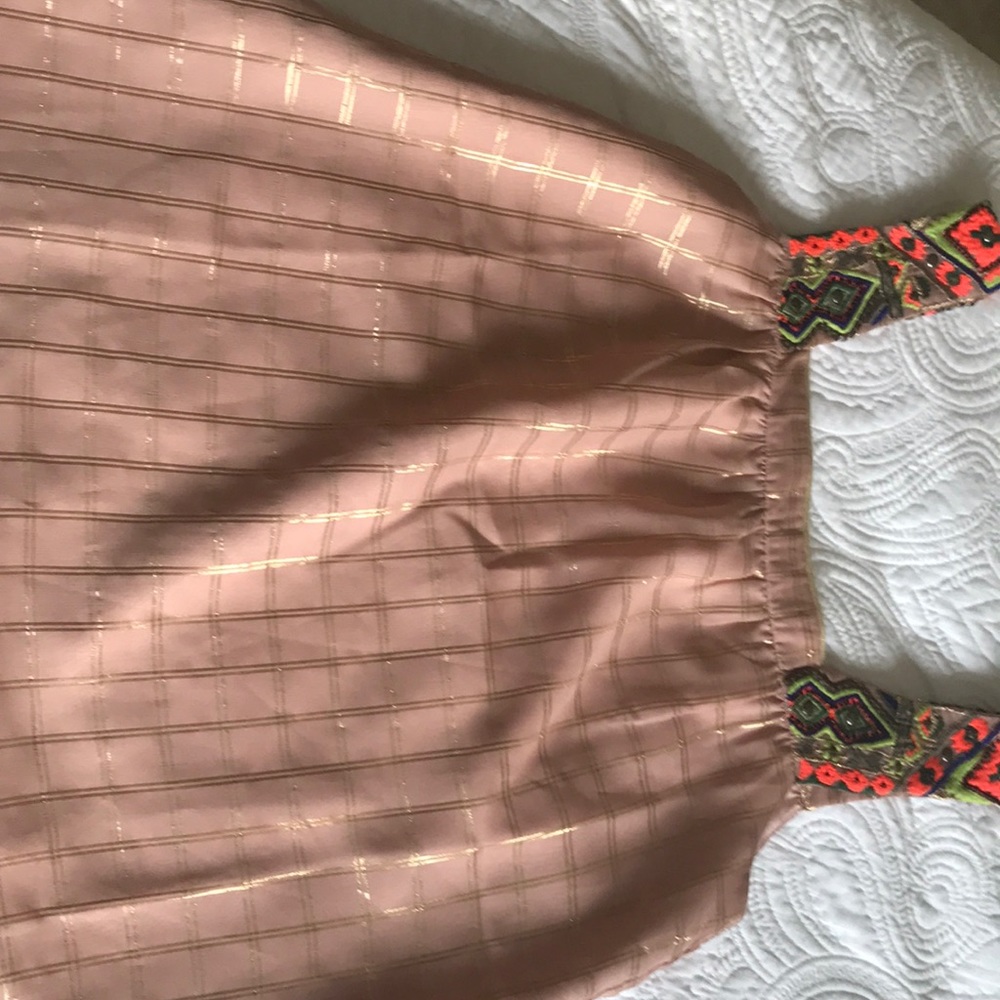 Anthropologie Embroidered Tank Top